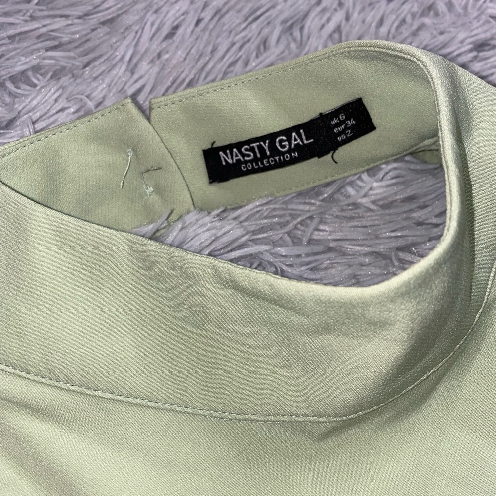 Sea-foam green top from nasty gal size small